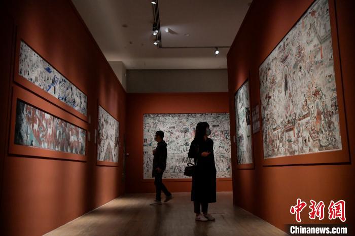 敦煌石窟藝術(shù)展在海南開(kāi)展 海陸兩條絲綢之路跨時(shí)空交流